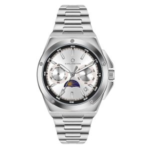 Carlington Legacy Series Analog Wrist Watches with Chronograph & Elegant Moon Phase Dial for Men - CT 9955