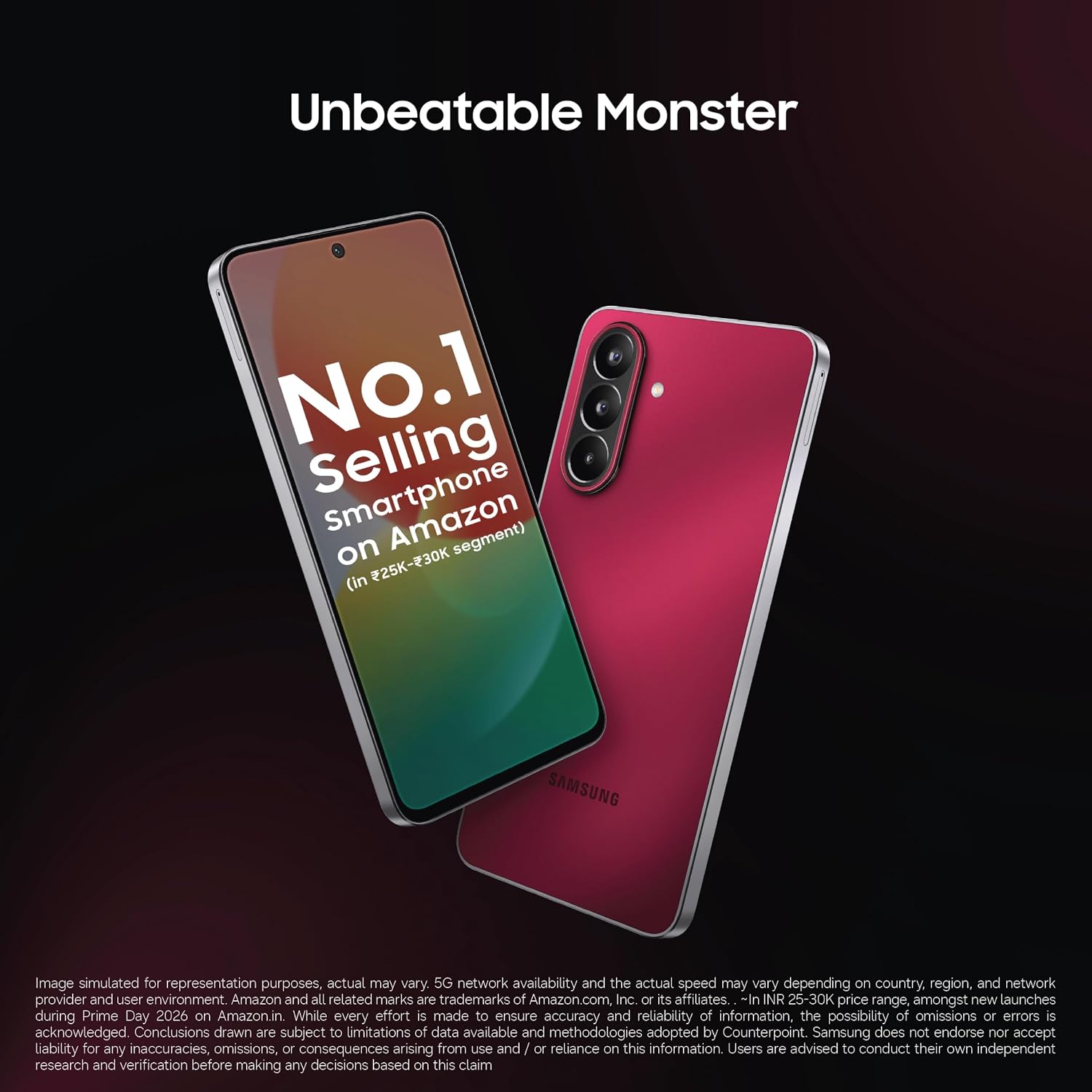 Samsung Galaxy M47 5G Mobile (Rogue Red, 8GB RAM, 128GB Storage, 6000mAh Battery)| 50MP OIS| Snapdragon Processor| LPDDR5X RAM,UFS 3.1 Storage| Gorilla Glass Victus+| sAMOLED| Knox Security| AI - Image 2